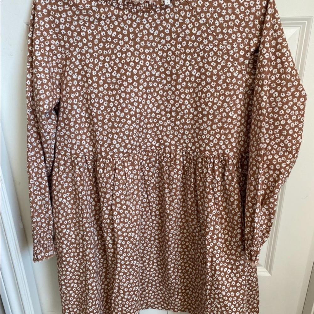 Rylee + Cru Rust Floral Mini Dress - Picture 4 of 4